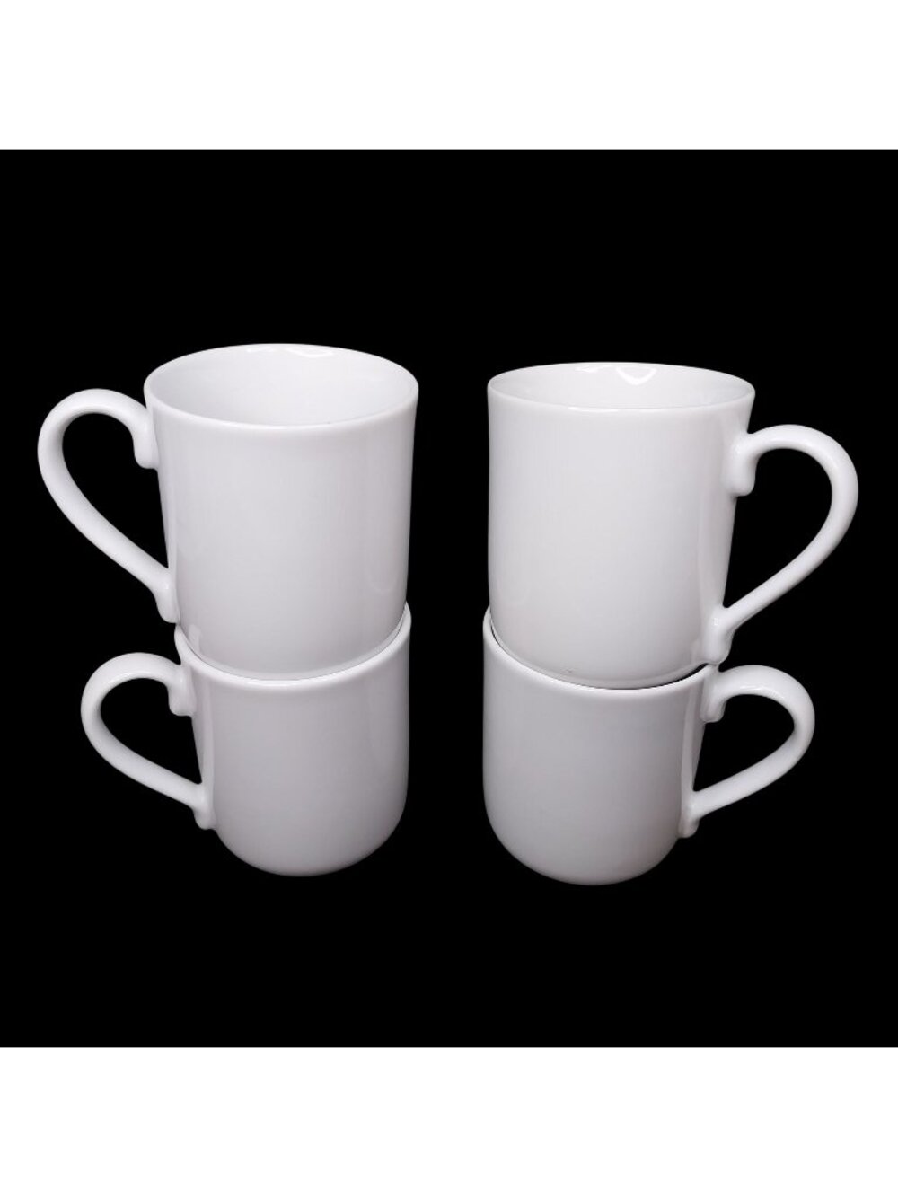 Royal Doulton Latitude White Porcelain Coffee Mugs Set Of 4
